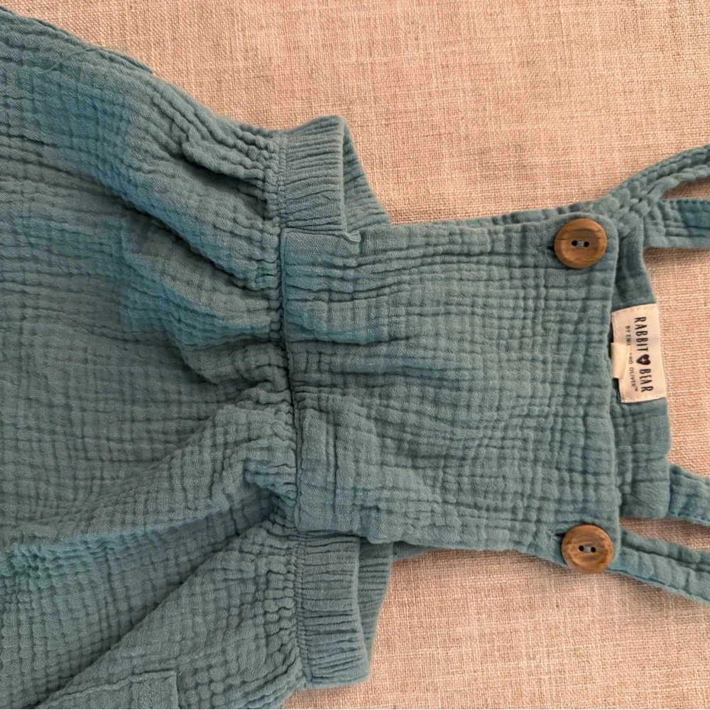 Blue Kids Suspender Skirt
